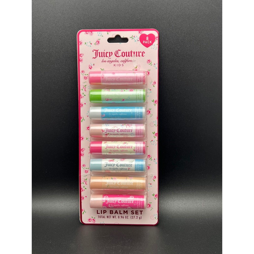 Juicy Couture Kids 8 Pack Flavored Lip Balm Set JZ120HBAZA New
